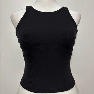 Lululemon Athletica Black Fitted Sleeveless Tank Top